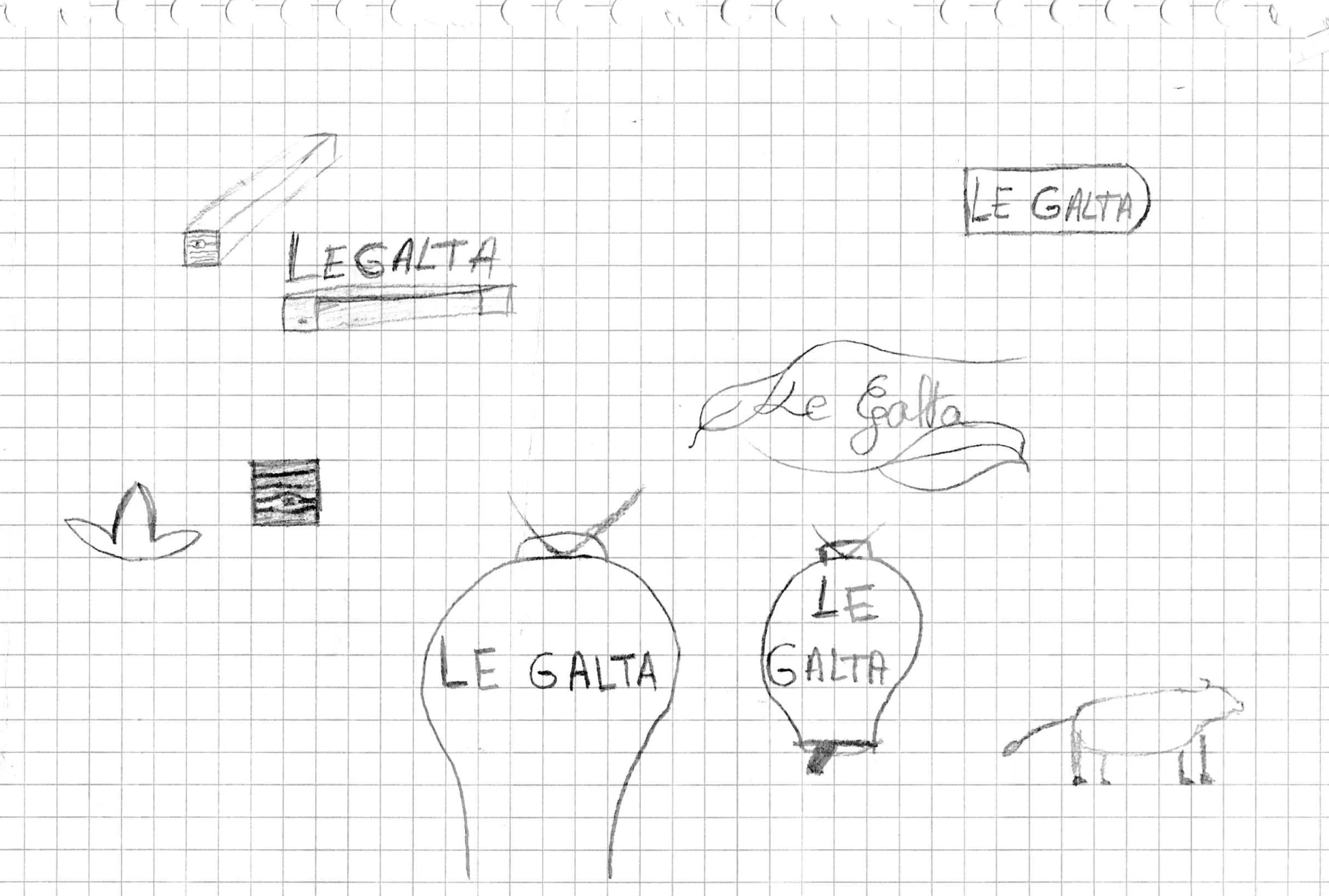 Premiers croquis exploratoires — feuille 2